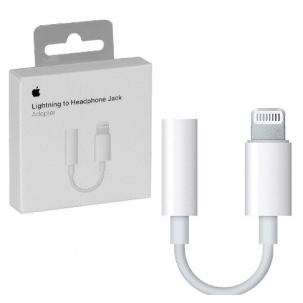 Apple Μετατροπέας Lightning male σε 3.5mm female Λευκό 